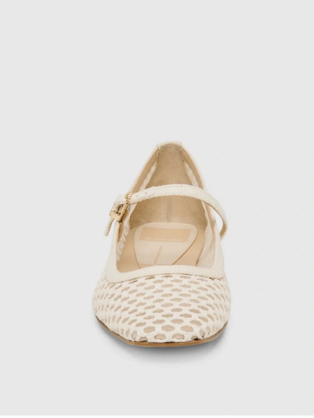 Dolce Vita Reyes Women's White Woven Raffia Ballet Flats